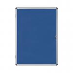 Bi-Office Enclore Felt Indoor Lockable Glazed Case 1160x981x35mm Blue VT640107150 BQ52471
