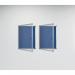 Bi-Office Enclore Felt Indoor Lockable Glazed Case 1160x981x35mm Blue VT640107150 BQ52471