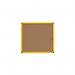 Bi-Office Ultrabrite Cork Display Case Acrylic Yellow Aluminium Frame 9xA4 VT6301611511 BQ52488