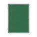 Bi-Office Enclore Display Case Green Felt Acrylic Aluminium Frame 9xA4 VT630102150 BQ52500