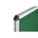 Bi-Office Enclore Display Case Green Felt Acrylic Aluminium Frame 9xA4 VT630102150 BQ52500
