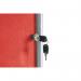 Bi-Office Enclore Display Case Red Felt Acrylic Aluminium Frame 40xA4 VT750105150 BQ52501