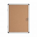 Earth Enclore Enclosed Cork Noticeboard 6xA4 Aluminium Frame RVT610101150 BQ52510