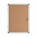 Earth Enclore Enclosed Cork Noticeboard 6xA4 Aluminium Frame RVT610101150 BQ52510