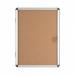 Earth Enclore Enclosed Cork Noticeboard 6xA4 Aluminium Frame RVT610101150 BQ52510