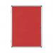 Bi-Office Enclore Display Case Red Felt Acrylic Aluminium Frame 15xA4 VT640105150 BQ52550