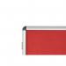 Bi-Office Enclore Display Case Red Felt Acrylic Aluminium Frame 15xA4 VT640105150 BQ52550