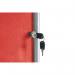 Bi-Office Enclore Display Case Red Felt Acrylic Aluminium Frame 15xA4 VT640105150 BQ52550