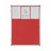 Bi-Office Enclore Display Case Red Felt Acrylic Aluminium Frame 15xA4 VT640105150 BQ52550