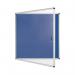 Bi-Office Enclore Display Case Blue Felt Acrylic Aluminium Frame 12xA4 VT660107150 BQ52600