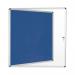 Bi-Office Enclore Display Case Blue Felt Acrylic Aluminium Frame 12xA4 VT660107150 BQ52600