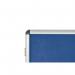 Bi-Office Enclore Display Case Blue Felt Acrylic Aluminium Frame 12xA4 VT660107150 BQ52600