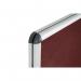 Bi-Office Enclore Display Case Burgundy Felt Acrylic Aluminium Frame 40xA4 VT750106150 BQ52605