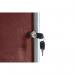 Bi-Office Enclore Display Case Burgundy Felt Acrylic Aluminium Frame 40xA4 VT750106150 BQ52605