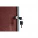 Bi-Office Enclore Display Case Burgundy Felt Acrylic Aluminium Frame 32xA4 VT770106150 BQ52706