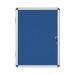 Bi-Office Enclore Display Case Blue Felt Acrylic Aluminium Frame 4xA4 VT610107150 BQ52710