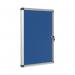 Bi-Office Enclore Display Case Blue Felt Acrylic Aluminium Frame 4xA4 VT610107150 BQ52710