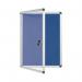 Bi-Office Enclore Display Case Blue Felt Acrylic Aluminium Frame 4xA4 VT610107150 BQ52710