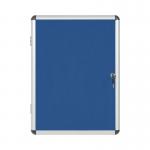 Bi-Office Enclore Display Case Blue Felt Acrylic Aluminium Frame 4xA4 VT610107150 BQ52710