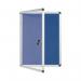 Bi-Office Enclore Display Case Blue Felt Acrylic Aluminium Frame 4xA4 VT610107150 BQ52710