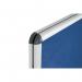 Bi-Office Enclore Display Case Blue Felt Acrylic Aluminium Frame 4xA4 VT610107150 BQ52710