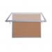 Bi-Office Mastervision Out Display Cork Lockable Door Top Hinged 8xA4 VT350601760 BQ52766