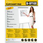 Bi-Office Plain Flipchart Pad A1 40 Sheet (Pack of 5) FL0125101 BQ55101