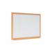 Earth Prime Magnetic Whiteboard 90x60cm Enamel Surf Oak MDF Frame CE06202318 BQ63113