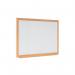 Earth Prime Magnetic Whiteboard 90x60cm Enamel Surf Oak MDF Frame CE06202318 BQ63113