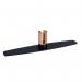 ARCHYI Sculpo Large Supporting Base Wood and Black Steel 45x10x8cm KT3002 BQ65991