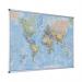 Bi-Office Maya Magnetic World Map Board 120x90cm MAP0100802 BQ81080