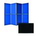 Bi-Office 6 Panel Display Kit Blue FOC Memo Board FB0736169