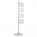 Bi-Office Snap Display Post Aluminium Structure A4 (Pack of 4) SUP3310 BQ86000