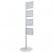 Bi-Office Snap Display Post Aluminium Structure A4 (Pack of 4) SUP3310 BQ86000