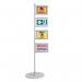 Bi-Office Snap Display Post Aluminium Structure A4 (Pack of 4) SUP3310 BQ86000