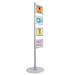 Bi-Office Snap Display Post Aluminium Structure A4 (Pack of 4) SUP3310 BQ86000