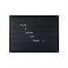 Bi-Office Maya Landscape Letterboard Black Aluminium Frame 60x45cm LET0201185 BQ87285