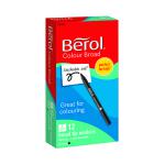 Berol Colour Broad Markers Black (Pack of 12) 2141502 BR41502