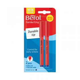 Berol Handwriting Pen Twin Blister Card Blue (Pack of 12) S0672920 BR67292