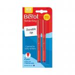 Berol Handwriting Pen Twin Blister Card Blue (Pack of 12) S0672920 BR67292