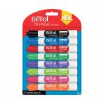 Berol Drywipe Marker Chisel Tip Assorted (8 Pack) 1984884 BR84884