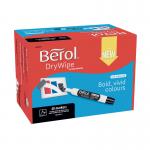 Berol Drywipe Marker Chisel Tip Black (48 Pack) 1984887 BR84887