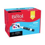 Berol Drywipe Marker Chisel Tip Black (Pack of 48) 1984887 BR84887