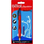 Berol Blue Handwriting Pen With 2 Cartridges S0953460 BR95346