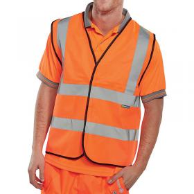 Beeswift High Visibility Waistcoat Full App G Orange M BRG10007