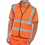 Beeswift High Visibility Waistcoat Full App G Orange Large BRG10008