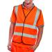 Hi Visibility Vest EN ISO20471 Orange Large WCENGORL