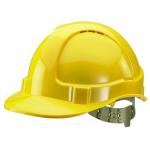 Comfort Vented Safety Helmet ABS Shell Yellow BBVSHY BRG10036