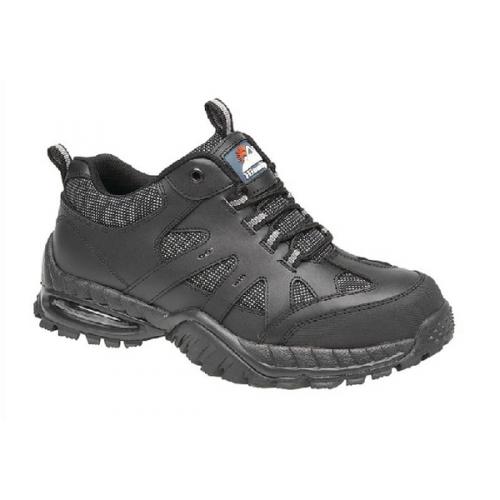 Briggs Proforce Air Bubble Black Leather | BRG11916 | Safety Trainers