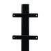 Evec Mounting Post for 1x Wall Mount Charger Steel Black SCP01 BRI77303